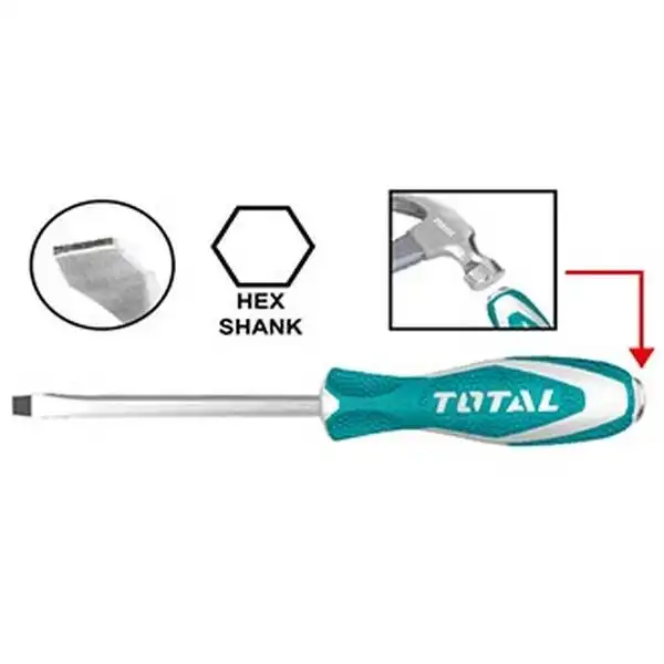6.5x100mm Tuốc nơ vít (tô vít) đóng dẹp Total THTGTS6100