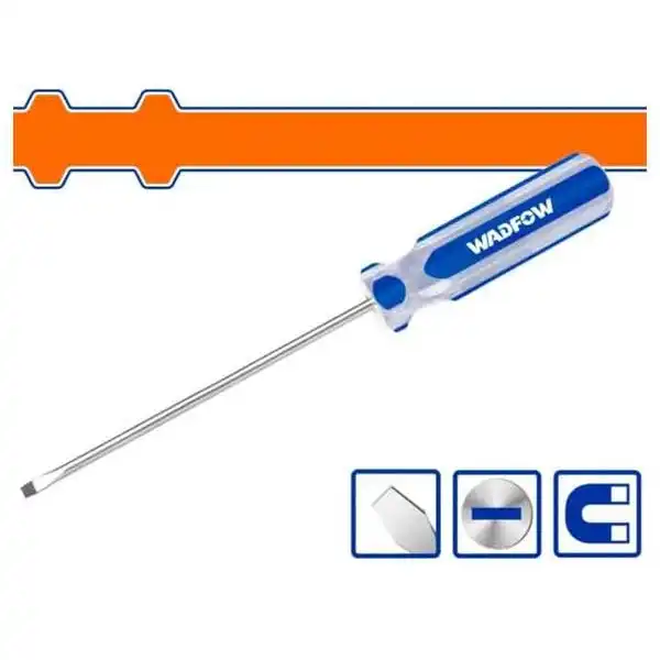 6.5x150mm Tuốc nơ vít dẹp cán sọc Wadfow WSD5966