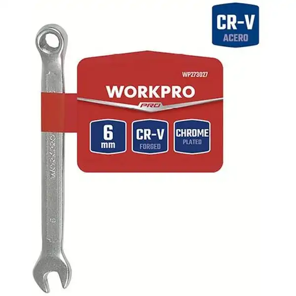 6mm Cờ lê vòng miệng thép CR-V Workpro WP273027