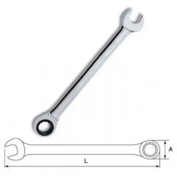 6mm Cờ lê vòng miệng tự động Sata 43-602 (43602)