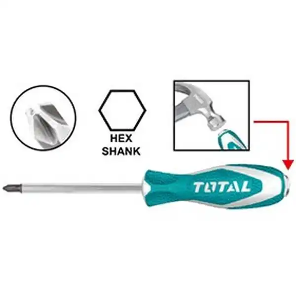 6x100mm Tuốc nơ vít (tô vít) đóng bake Total THTGTSPH2100