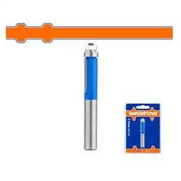 6x12.7mm Mũi phay gỗ thẳng bi dưới Wadfow WRG7404