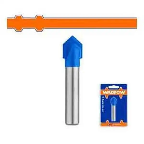6x8mm Mũi phay gỗ cắt rãnh V Wadfow WRG2402