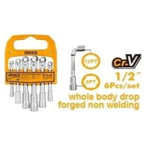 7-14mm Bộ chìa lục giác vặn góc chữ L 6 chi tiết Ingco LASWT0601