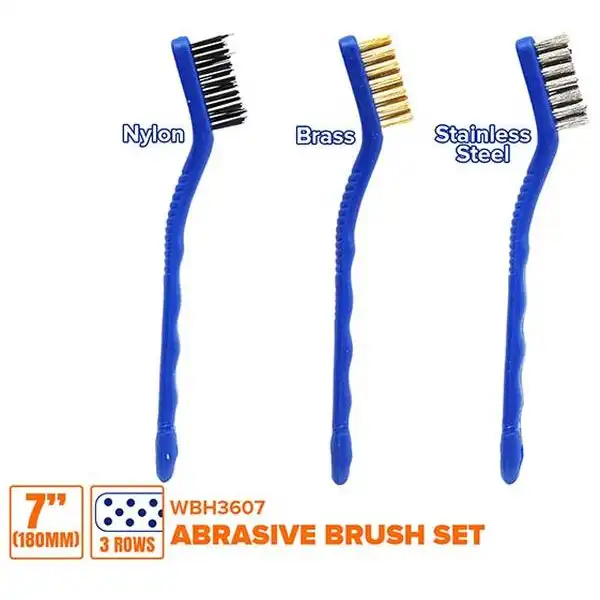 7 inch Bộ bàn chải đánh gỉ 3 chi tiết Wadfow WBH3607