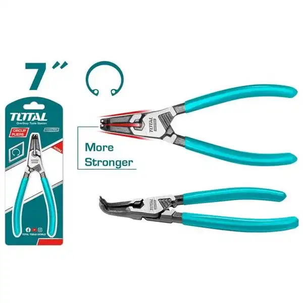 7 inch Kìm mở trong phe đầu cong Total THTJ21804