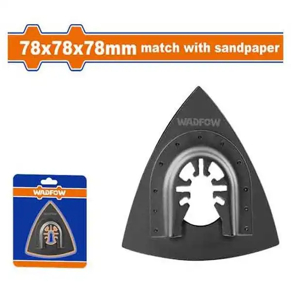 78mm Bộ 9 đế chà nhám tam giác (cho Máy cắt góc đa năng) Wadfow WMA8K80