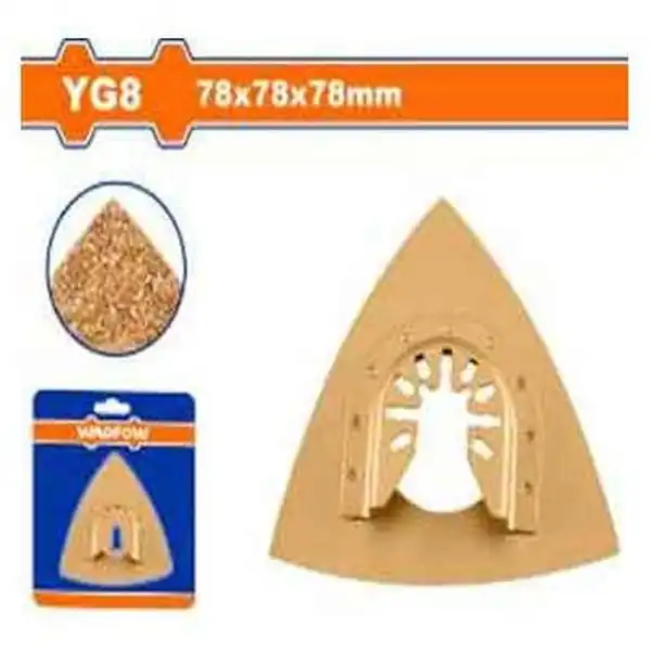 78mm Bộ 9 giấy nhám tam giác (cho Máy cắt góc đa năng) Wadfow WMA7K78