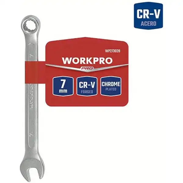 7mm Cờ lê vòng miệng thép CR-V Workpro WP273028