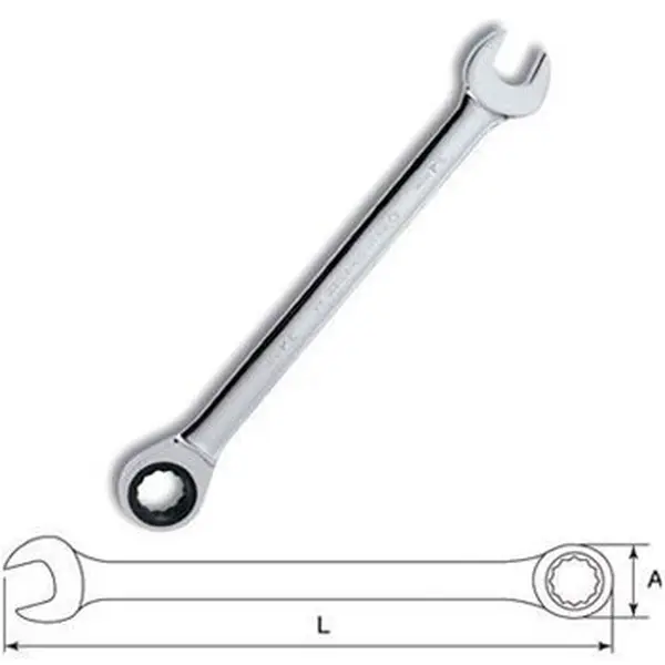 7mm Cờ lê vòng miệng tự động Sata 43603