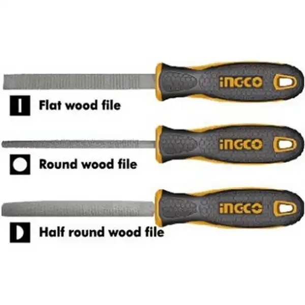 8 inch Bộ giũa gỗ 3 chi tiết INGCO HKTFW0308
