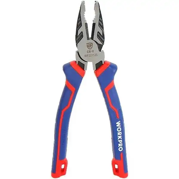 8 inch Kìm điện có lỗ vít chống trượt Workpro WP231125