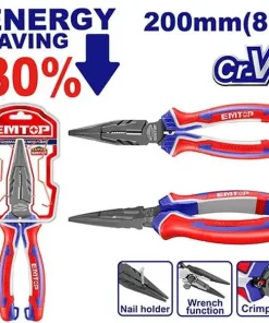 8 inch Kìm nhọn cao cấp Emtop EPLRL0821
