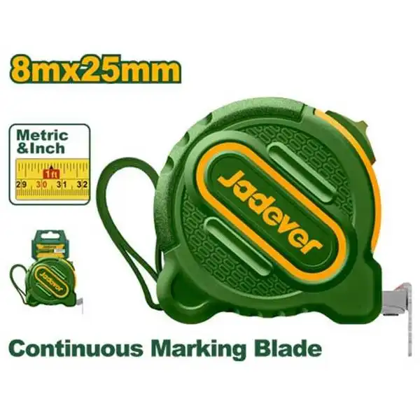 8mx25mm Thước cuộn thép hệ inch và mét Jadever JDMT1240