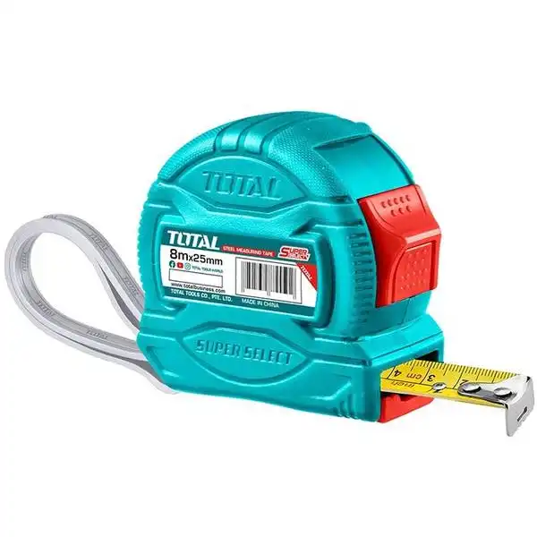 8mx25mm Thước cuộn thép Total TMT34825