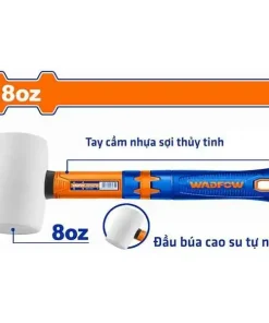8Oz (220g) Búa cao su trắng mềm cán nhựa Wadfow WHM7303
