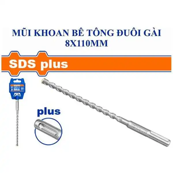 8x110mm Mũi khoan bê tông đuôi gài SDS Wadfow WHD1203