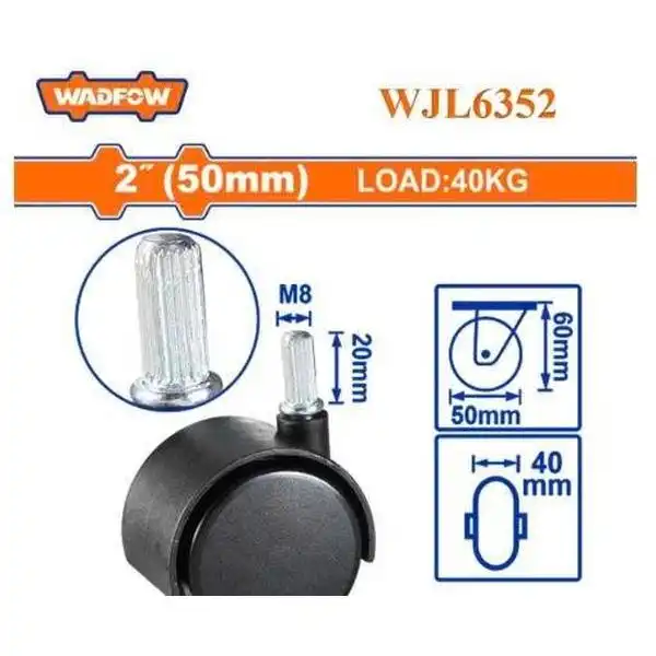 Bánh xe đẩy cố định 2 inch (chốt gài) WADFOW WJL6352
