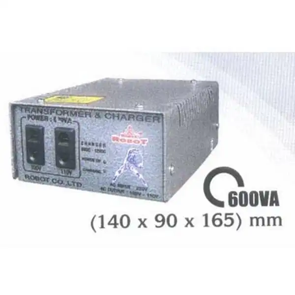 Biến thế 1 pha có sạc Ắc quy công suất 600VA, 6V-12V