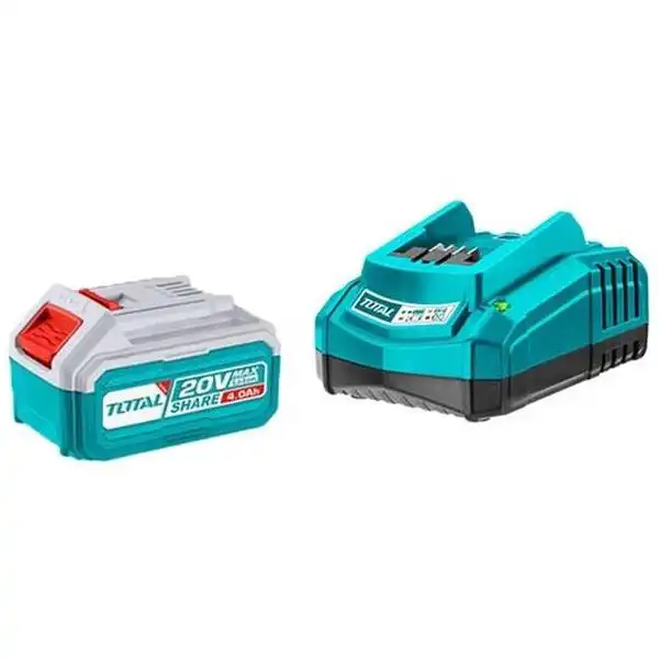 Bộ 1 pin TFBLI2002 và 1 sạc TFCLI2001E dùng pin 20V TFBCPK1214 TOTAL