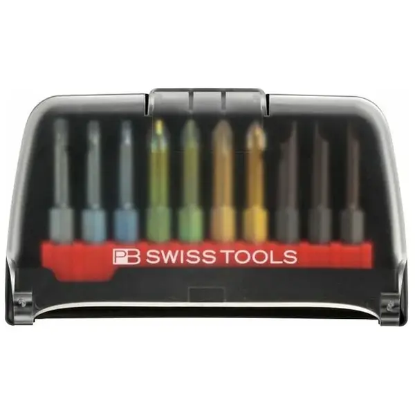 BỘ 10 ĐẦU BITS dài 50mm TRONG HỘP ĐỰNG PB SWISS TOOLS PB E6.989