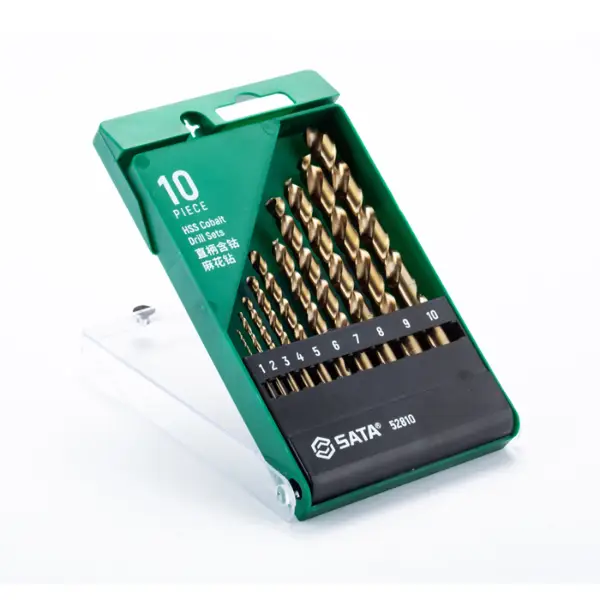 Bộ 10 mũi khoan sắt chuôi tròn SATA 52810
