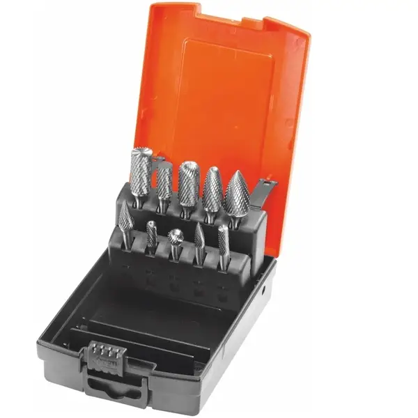 Bộ 10 mũi mài D6, Z7 - vừa, cut 10 Holex 541510 10
