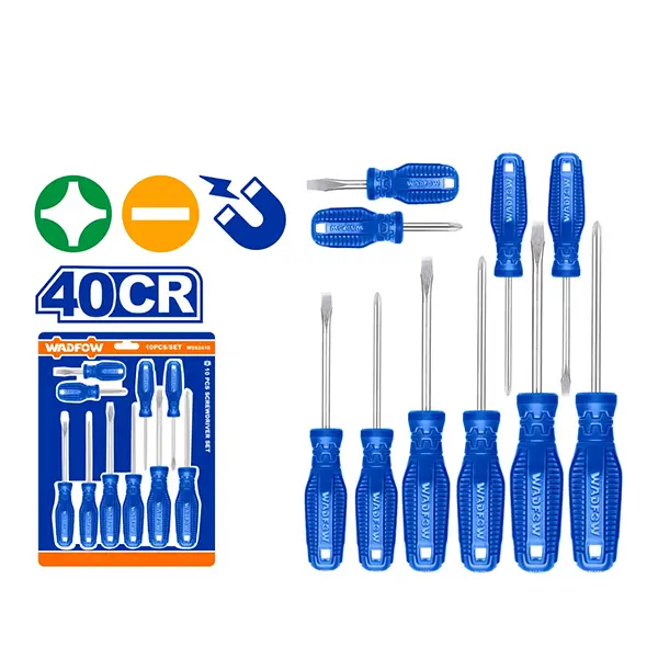 Bộ 10 tua vít dẹp & bake Wadfow WSS2410