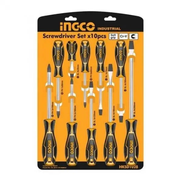 Bộ 10 tua vít Ingco HKSD1028