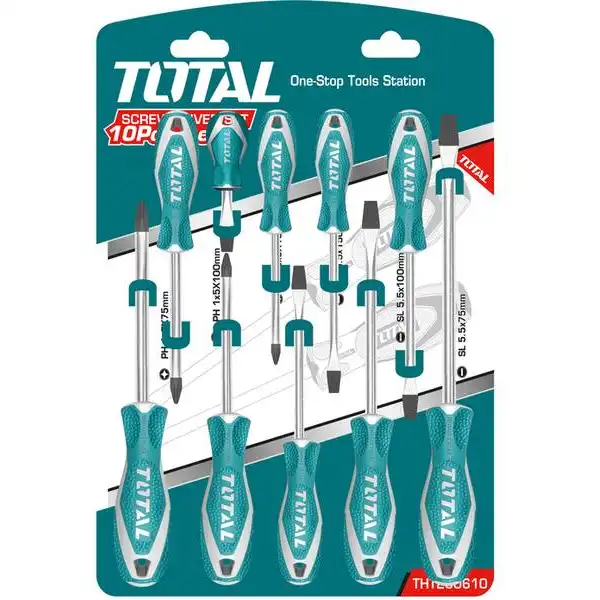 Bộ 10 tua vít THT250610 TOTAL