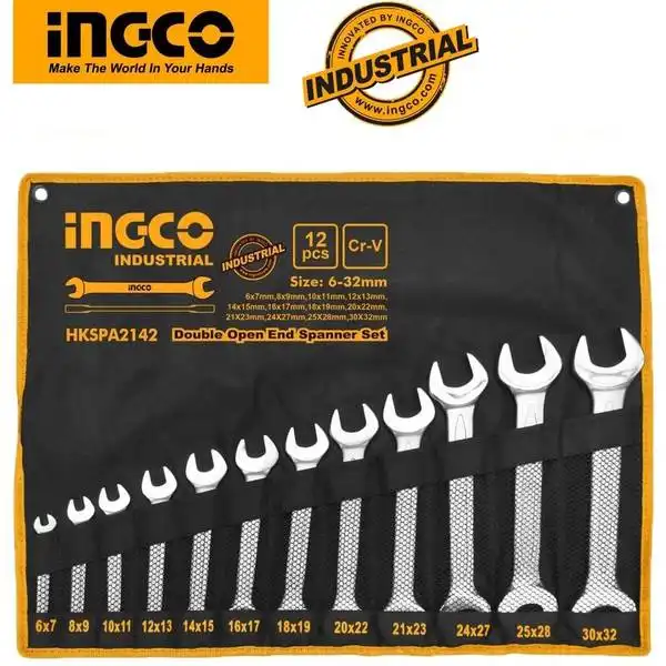 Bộ 12 Cờ Lê Hai Miệng HKSPA2142 INGCO