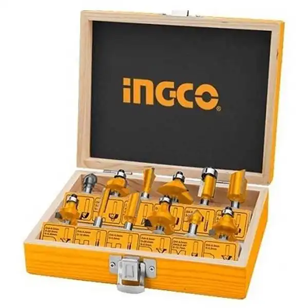 Bộ 12 Mũi Phay Gỗ AKRT12121 INGCO