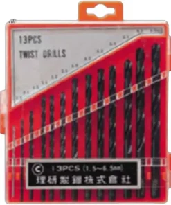 Bộ 13 mũi khoan thép gió HSS 1.5~6.5mm Riken