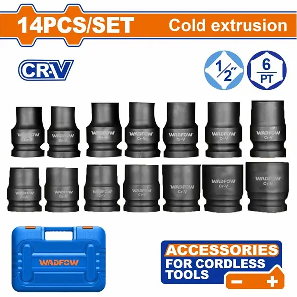 Bộ 14 đầu tuýp đóng 1/2 inch Wadfow WMS4D01