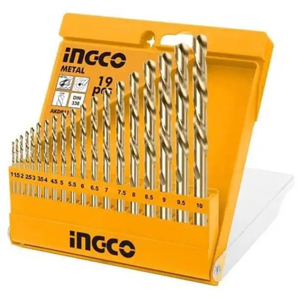 Bộ 19 Mũi Khoan Kim Loại Hss AKDB1195 INGCO