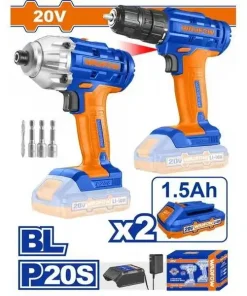 Bộ 2 combo Máy khoan và siết vít dùng pin 20V WADFOW - WCK2016