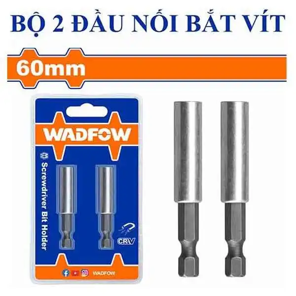 Bộ 2 đầu nối mũi vít 60mm Wadfow WSV2K01