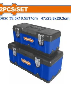 Bộ 2 Hộp Đựng Công Cụ Bằng Nhựa & Thép 15.5 inch Và 18.5 inch WTB6A02 WADFOW