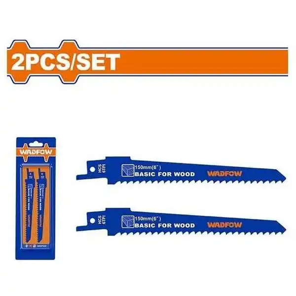 Bộ 2 Lưỡi Cưa Kiếm (Cưa Gỗ) 150X19X1.2Mm WJT611D WADFOW