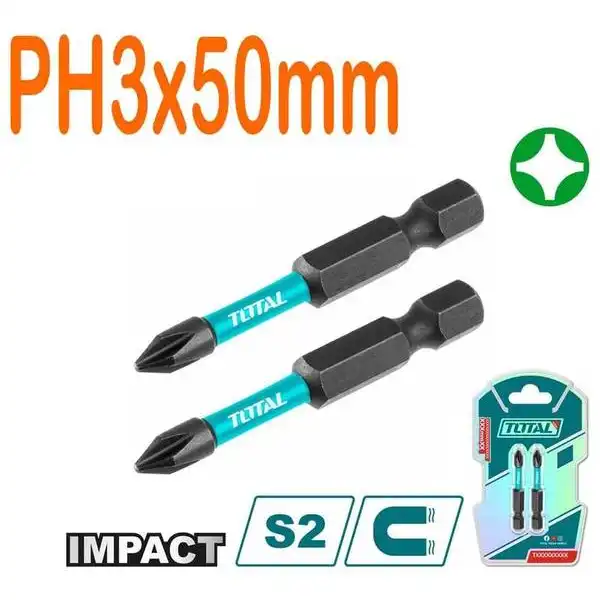 Bộ 2 mũi bắt vít PH3x50mm TACIM71PH350 TOTAL