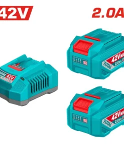 Bộ 2 Pin Lithium-ion 42V 2.0Ah, 1 Sạc 2A Total TFBCPM20221