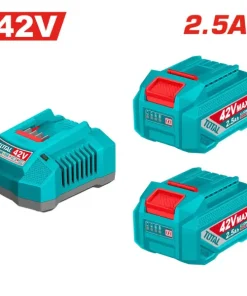 Bộ 2 Pin Lithium-ion 42V 2.5Ah, 1 Sạc 2A Total TFBCPM25221