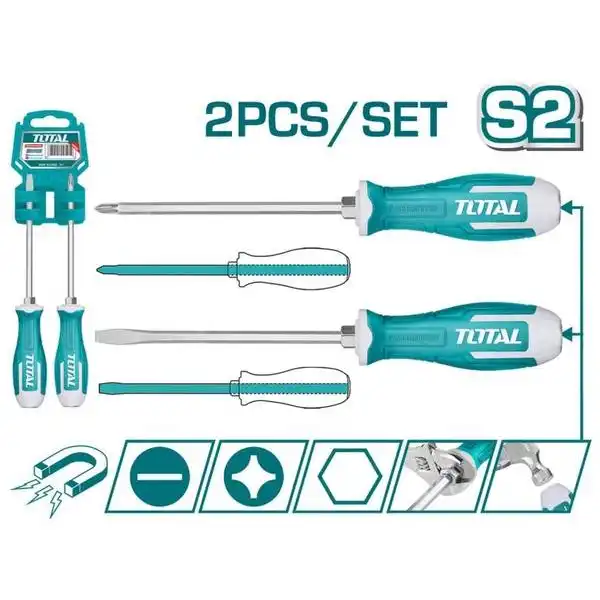 Bộ 2 tua vít đóng xuyên THGSS2206 TOTAL