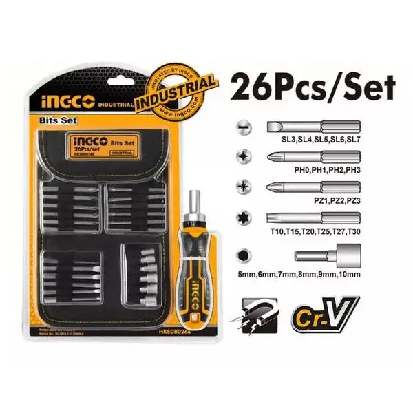 Bộ 26 Tua Vít HKSDB0268 INGCO