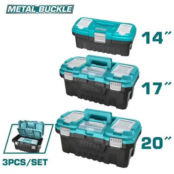 Bộ 3 hộp nhựa đựng công cụ khóa kim loại TPBXK0032 TOTAL