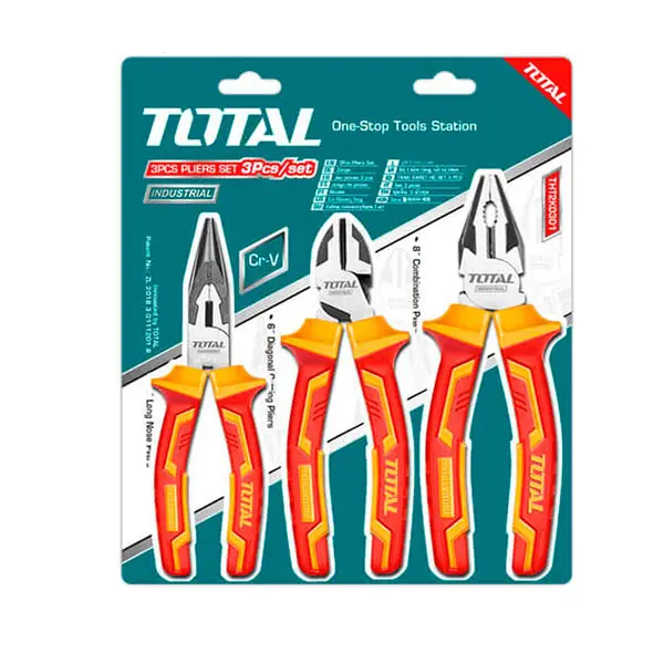 Bộ 3 Kìm cách điện TOTAL THT2K0302