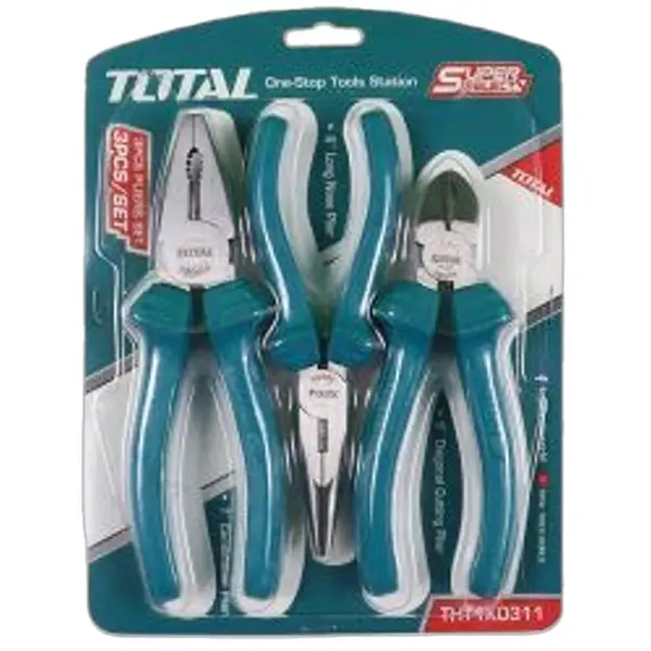 BỘ 3 Kìm RĂNG, CẮT VÀ MŨI NHỌN TOTAL THT1K0311