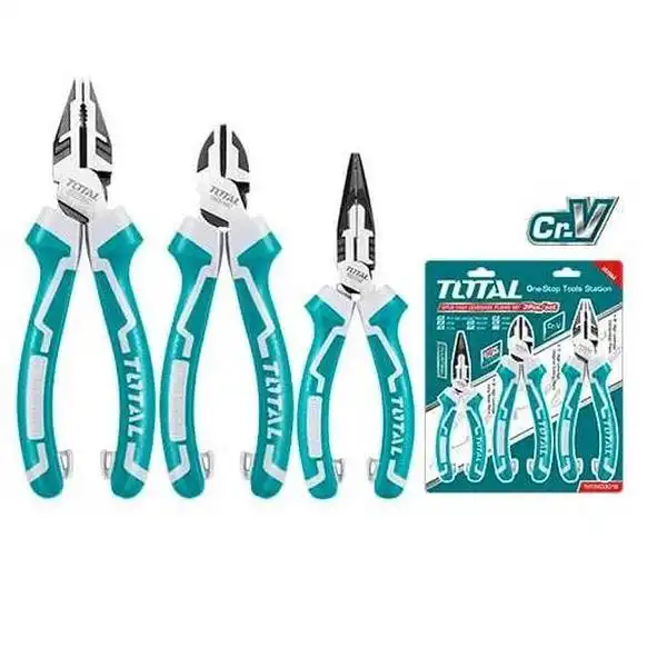 Bộ 3 Kìm răng, cắt và nhọn cao cấp THT2K0301S TOTAL