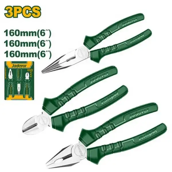 Bộ 3 kìm cắt, kìm điện và kìm nhọn Jadever JDPS0623