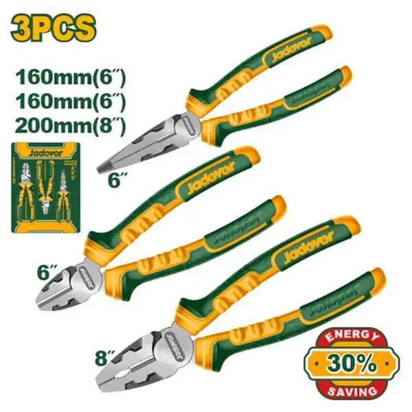 Bộ 3 kìm điện, kìm cắt, kìm nhọn Jadever JDPS0613